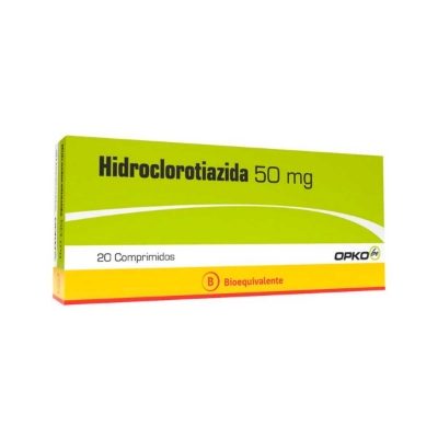 Imagen de Hidroclorotiazida 50 mg x 20 comprimidos