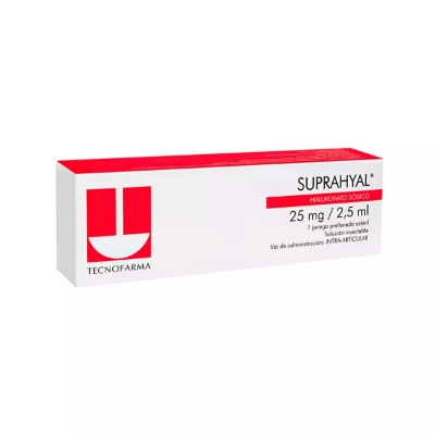 Imagen de Suprahyal 25 mg / 2,5 ml x 1 jeringa pre llenada