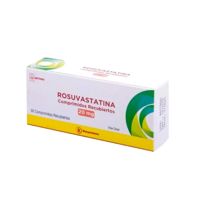 Imagen de Rosuvastatina 20 mg x 30 comprimido recubiertos